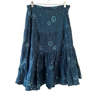 Vtg Y2K Charlotte Russe Womens Tiered Skirt‎ Size 7 Whimsigoth Fairy Witchy City